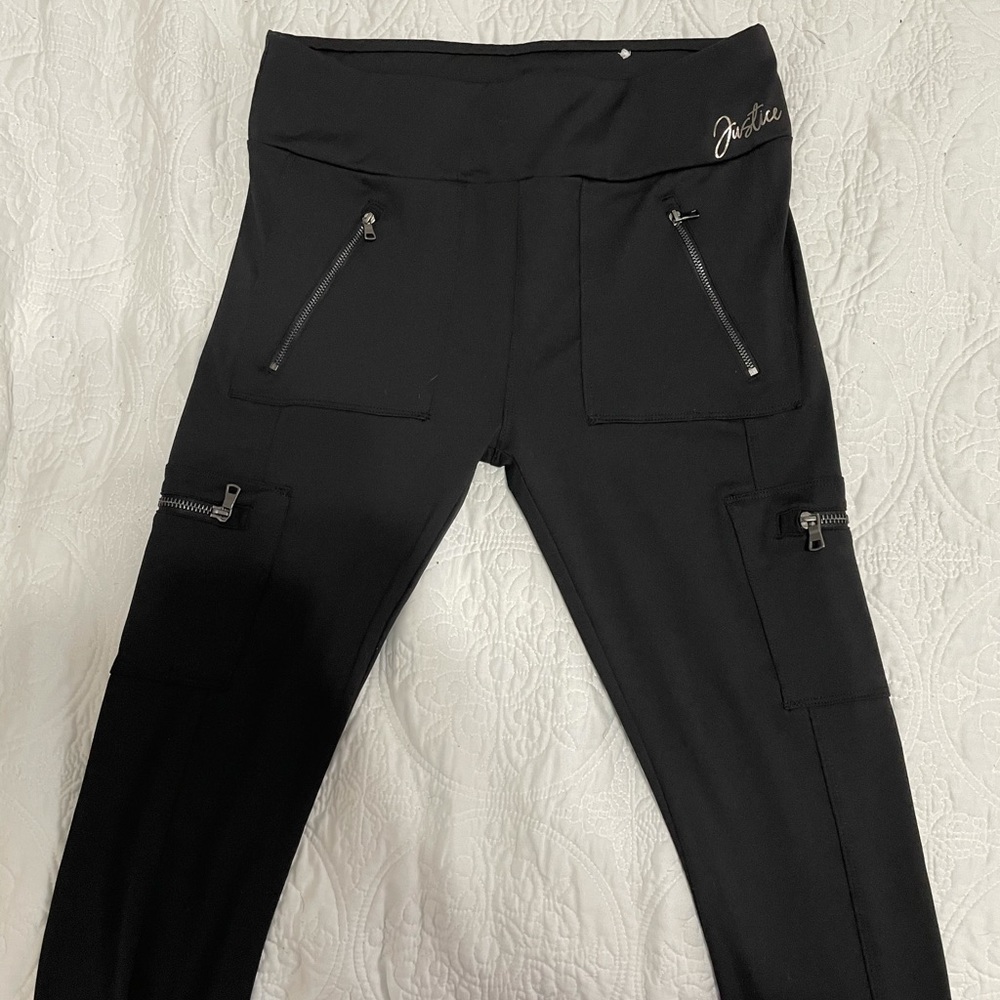 ✨Justices leggings with zippers✨
